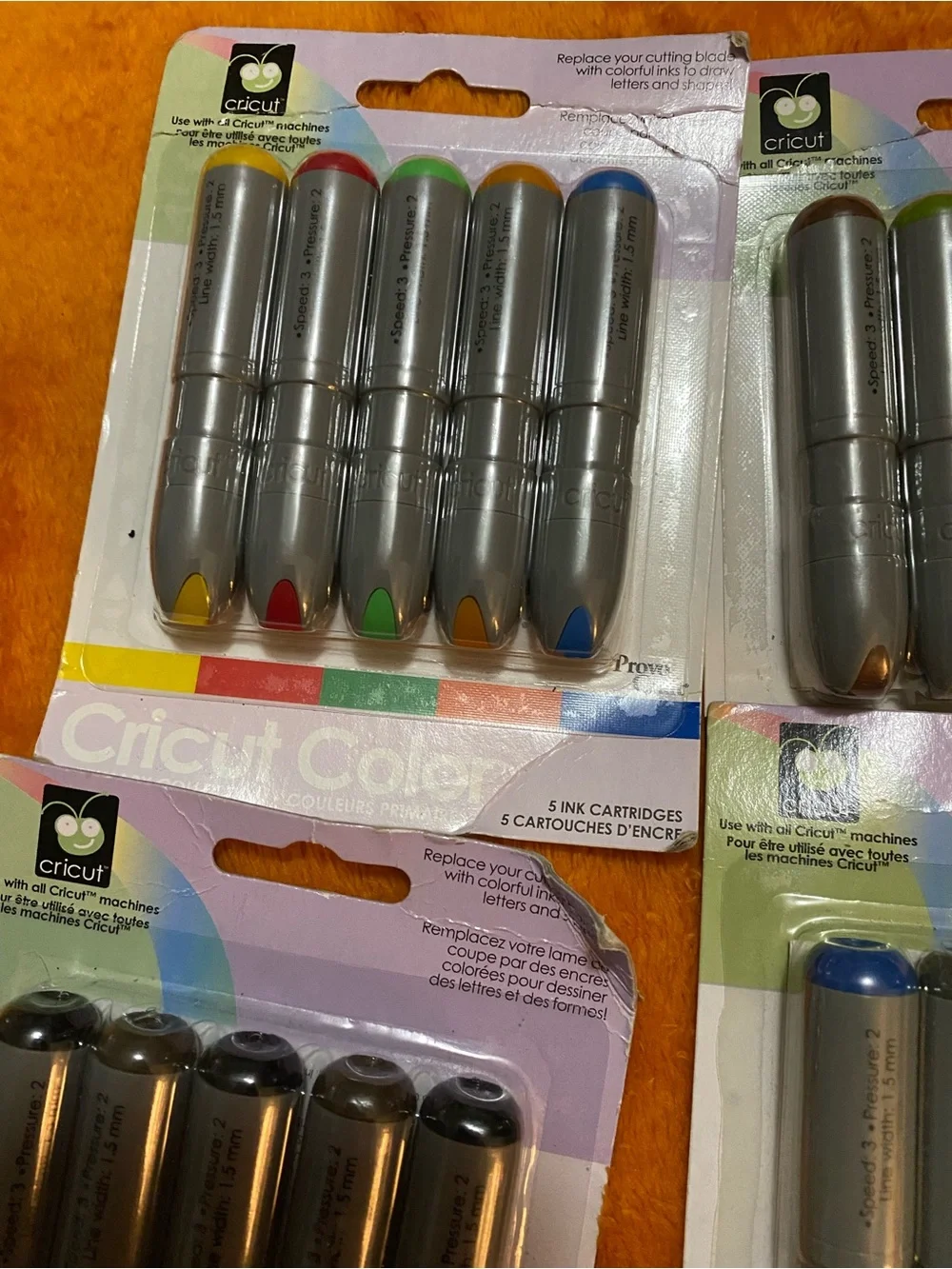 Cricut Color Marker Packs - Silver Bodies with Red, Yellow, Green, Blue, Purple
